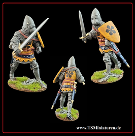 70mm Mittelalter Europäischer Ritter #03 (3D Druck)