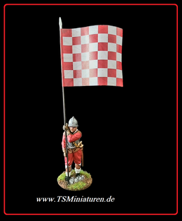 Painted 1:32 TYW Spanish Infantry #01 Flagbearer
