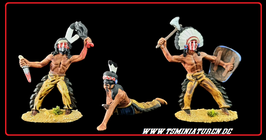3x handpainted Indians #03