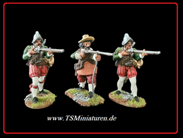 Painted 1:32 TYW Imperial Saxony Infantry #04