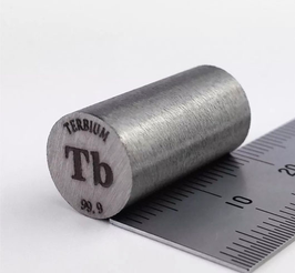 Terbium metal rod 20x10mm 99.95%