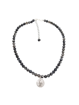 EDELSTEINKETTE Black glitter