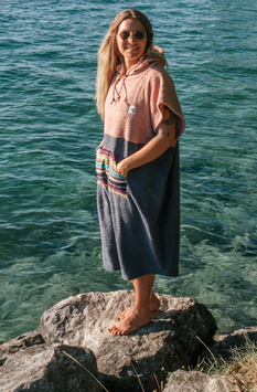 Zeachild Surf Poncho Sunset aus Bio-Frotte
