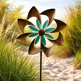 Windspiel Geometric Bronze aus Metall