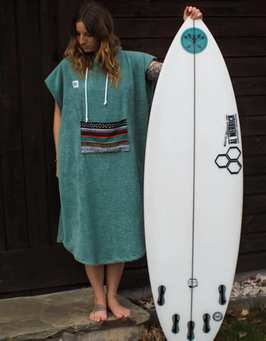 Zeachild Surf Poncho Aztek aus Bio-Frotte