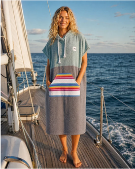 Zeachild Surf Poncho Anuenue aus Bio-Frotte