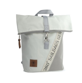 360° Rucksack Möwe weiß/grau Stencil Druck
