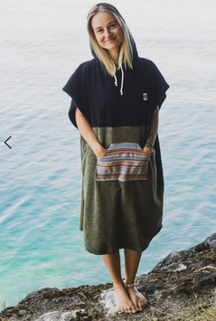 Zeachild Surf Poncho Tiki aus Bio-Frotte