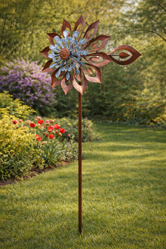 Stilvolles Windspiel Kaleidoscope XL antik aus Metall