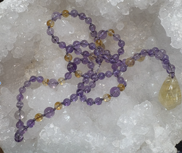 Mala amétrine et citrine