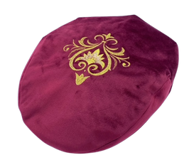 PR00530FV - Coppola ricamata in Velluto Bordeaux