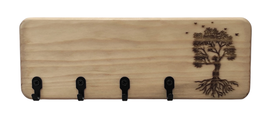 Schlüsselbrett Baum des Lebens – Handgemachtes Holz Schlüsselhalter
