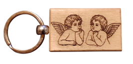Schutzengel Schlüsselanhänger – Holz Accessoire