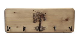 Holz Schlüsselbrett Baum des Lebens – Dekoratives Schlüsselboard im Landhausstil