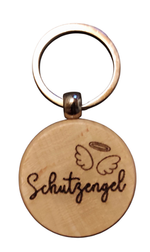 Schlüsselanhänger Holz Schutzengel – Dekoratives Geschenk