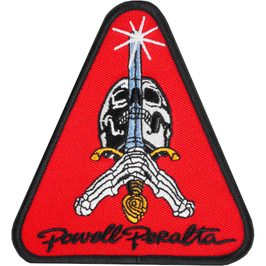 Powell Peralta Skull & Sword Patch red