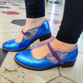 Zapato mujer LOLITA PLUMA AZUL