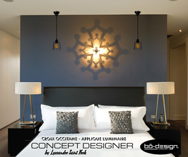 LUMINAIRE DESIGN CROIX OCCITANE BLANC