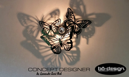 LUMINAIRE DESIGN - TRIO PAPILLONS NOIR