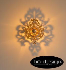 APPLIQUE LUMINAIRE MURALE - MODELE BAROCCO GOLD  MIROIR