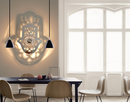 MAIN DE FATIMA MIROIR ARGENT - Modele GRAPHIQUE 01