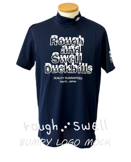 RSM-26025 rough&swell BUMPY LOGO MOCK NAVY