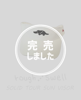 RSA-26006 rough&swell SOLID TOUR SUN VISOR WHITE