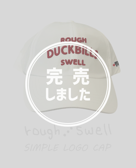 RSA-26002 rough&swell SIMPLE LOGO CAP WHITE