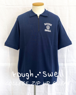 RSM-25044 rough&swell COLLEGE ZIP UP SWEAT