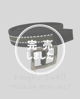 RSA-26013 rough&swell TRICOLOR MESH BELT BLACK