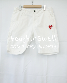 RSM-24065 r&s DON’T CRY SHORTS WHITE