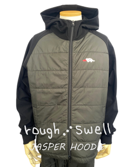 RSM-25252 rough&swell JASPER HOODIE BLACK