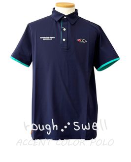 RSM-26006 rough&swell ACCENT COLOR POLO NAVY