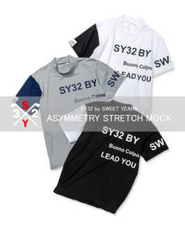 SY32 GOLF ASYMMETRY STRETCH MOCK SYG-23S38