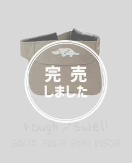 RSA-26006 rough&swell SOLID TOUR SUN VISOR BEIGE