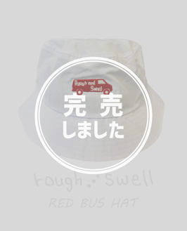 RSA-26009 rough&swell RED BUS HAT WHITE