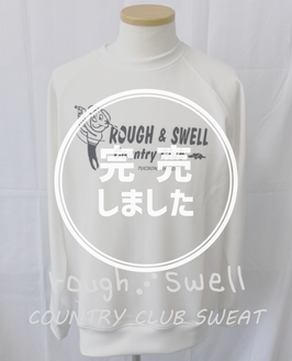 RSM-25201 rough&swell COUNTRY CLUB SWEAT WHITE
