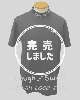 RSM-26036 rough&swell COLLAR LOGO MOCK BLACK