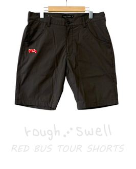 RSM-26059 rough&swell RED BUS TOUR SHORTS CHARCOAL