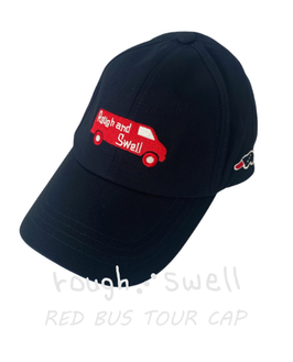 RSA-25201 rough&swell RED BUS TOUR CAP BLACK