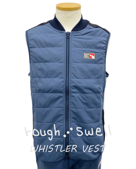RSM-25255 rough&swell WHISTLER VEST BLUE GRAY