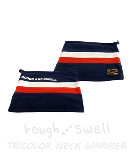 RSA-25209 rough&swell TRICOLOR NECK WARMER NAVY