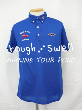 rough & swell SIDE LINE POLO L ブルー rough & swell SIDE LINE POLO L ブルー rough & swell SIDE
