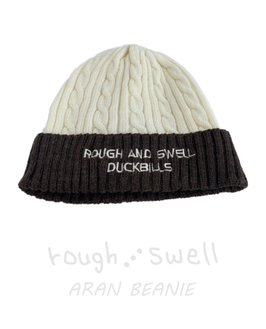 RSA-25208 rough&swell ARAN BEANIE BROWN