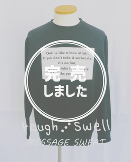 RSM-25202 rough&swell MESSAGE SWEAT BLACK