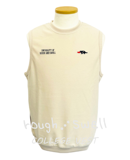 RSM-25226 rough&swell COLLEGE VEST BEIGE