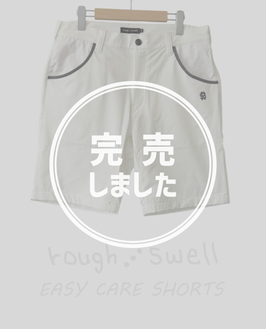 RSM-26061 rough&swell EASY-CARE SHORTS WHITE