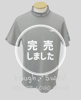 RSM-26036 rough&swell COLLAR LOGO MOCK GRAY