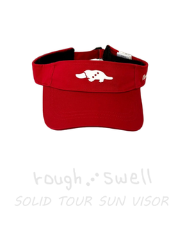 RSA-26006 rough&swell SOLID TOUR SUN VISOR RED