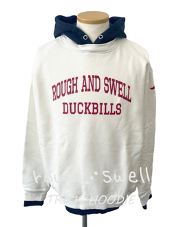 RSM-25232 rough&swell TRICK HOODIE WHITE
